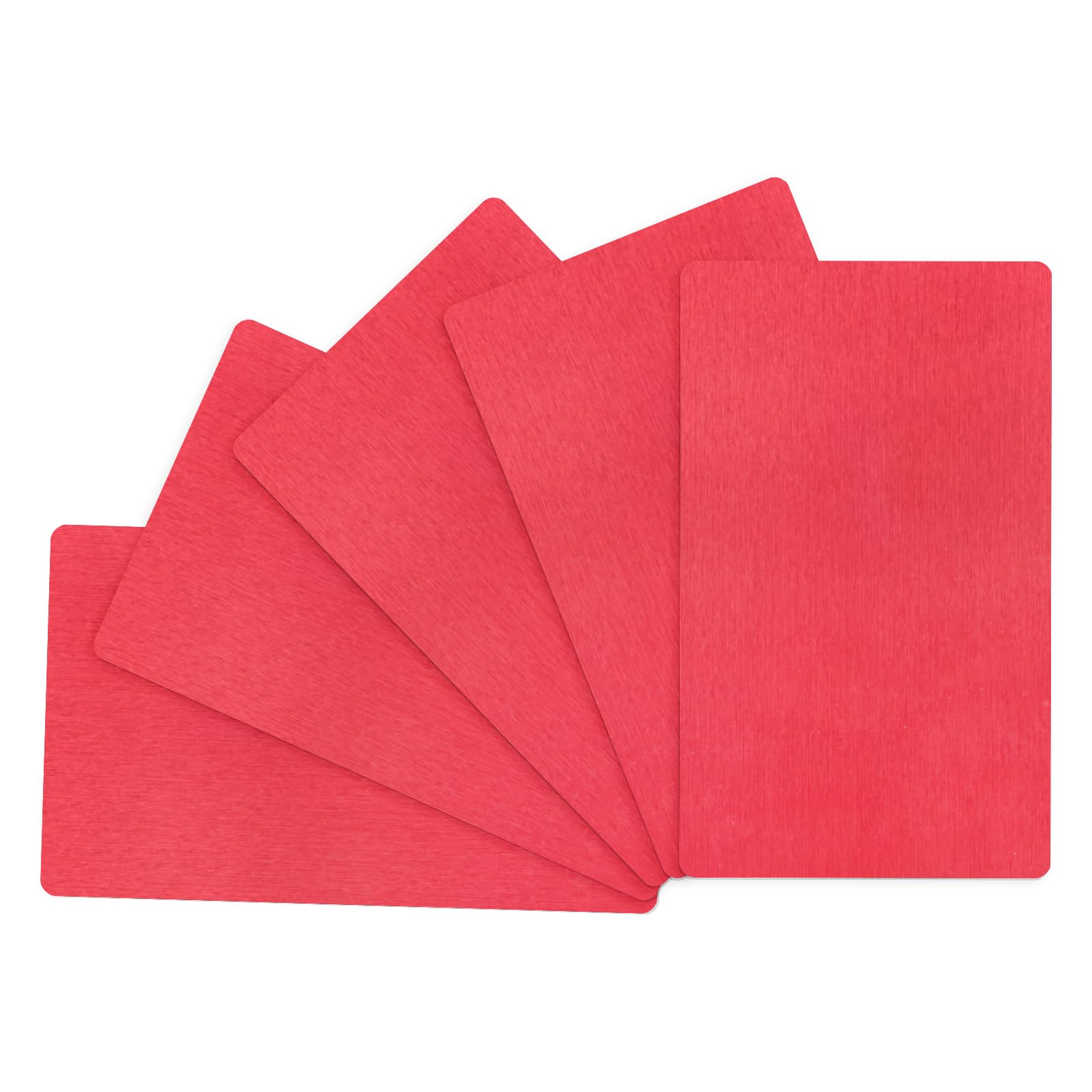 M METERXITY 5-Pack Metal Business Card Blanks
