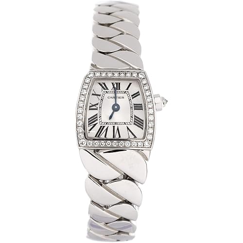 Cartier, Pre-Loved La Dona de Cartier Quartz Watch White Gold with Diamond Bezel 18