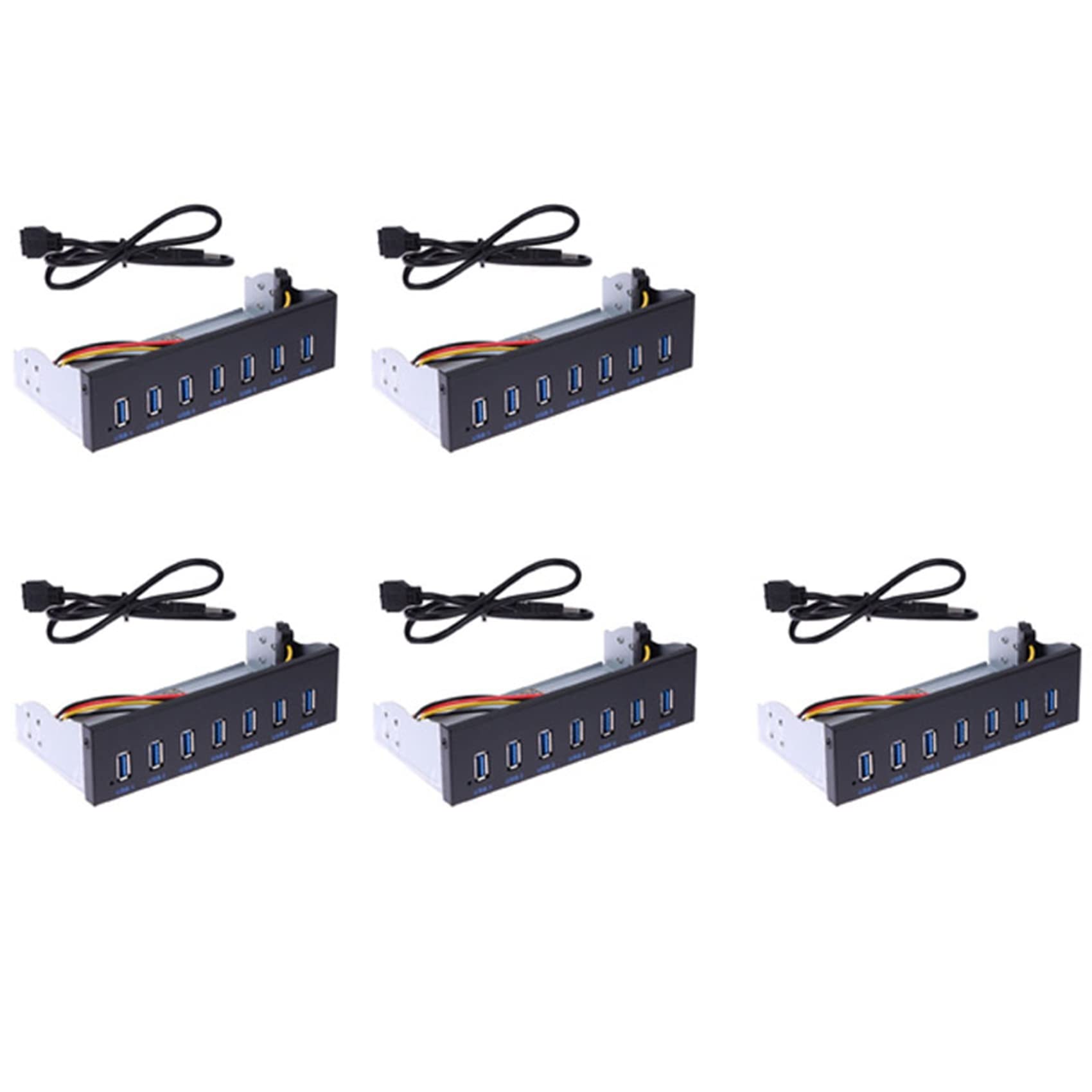 Hub USB 3.0 pour Manque de Ports PC Résolution Panneau Interne 5.25 Pouces 7 Ports Rapides - 8