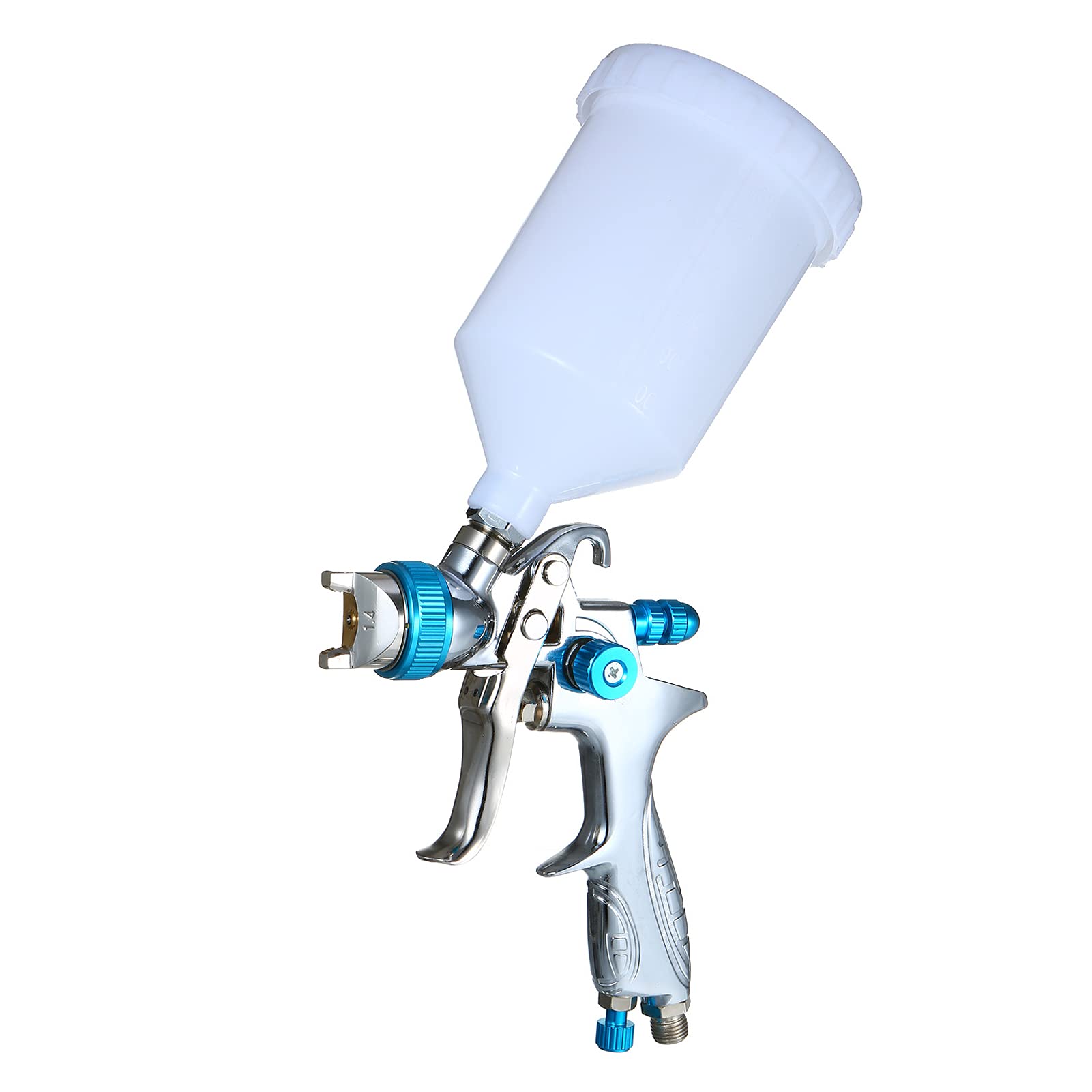Pistolet Pulvérisateur Portatif, Construction en Métal, Tailles de Buses Réglables, capacité de Tasse de 600 ML pour la Peinture de Clôture de Meubles Muraux