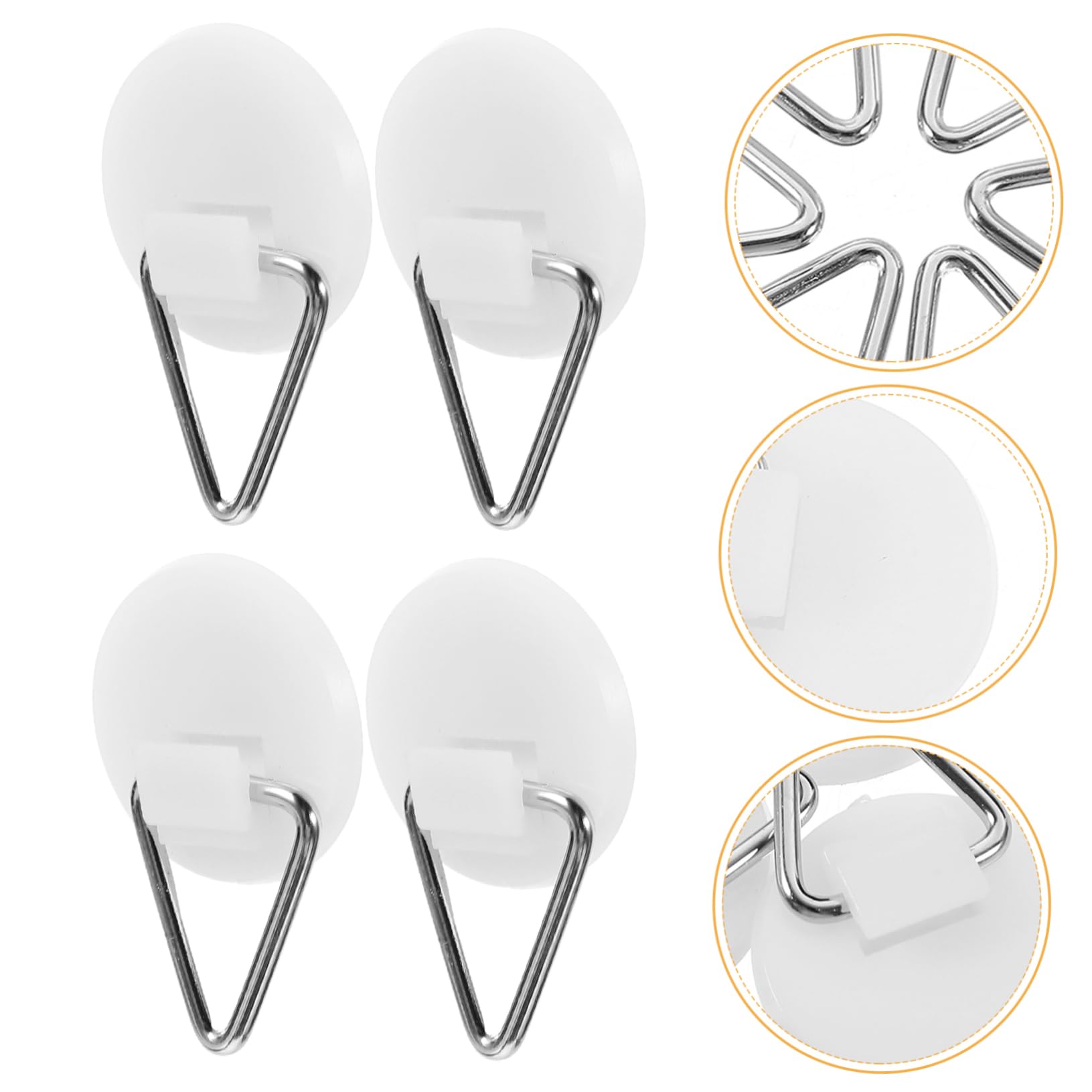 100piezas Ganchos De Pared Adhesivos Para Colgar Cuadros y Decoraciones De Soporte Resistente Sin Para Fotografías y Placas El