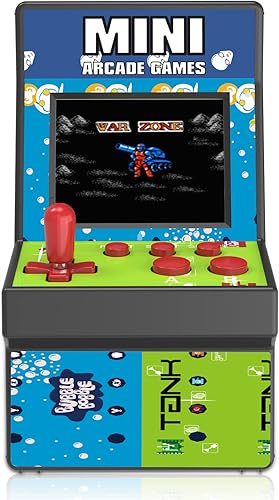 E-MODS GAMING Mini Arcade Games 2.8 '' pantalla grande precargada 200 Mini máquina de juego de arcada de mano clásica para niños, batería AA