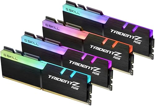 Memoria de escritorio modelo F4-3200C16Q-32GTZR GSKILL TridentZ serie RGB de 32 GB 4 de 8GB 288 Pines DDR4 SDRAM DDR4 3200 PC4 25600
