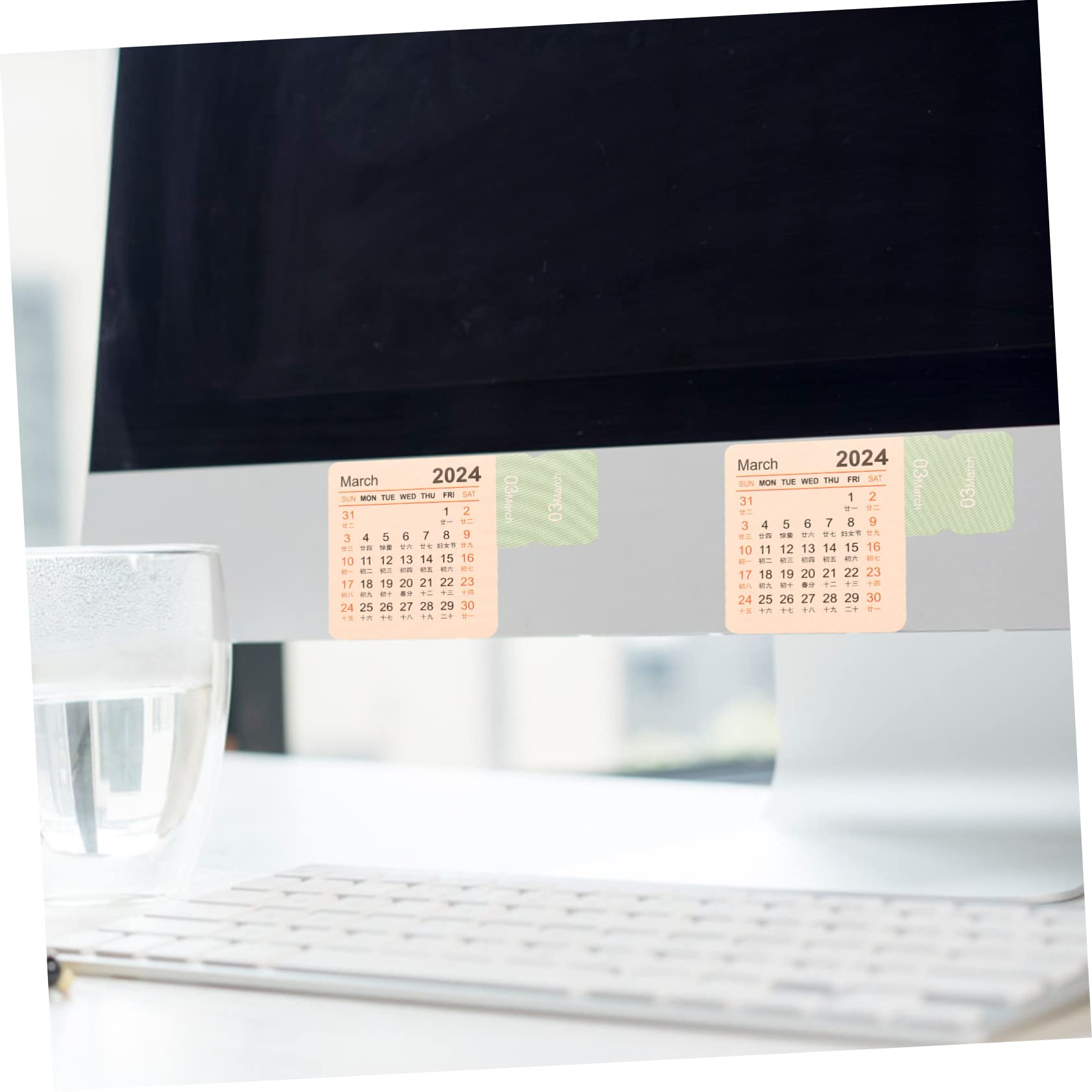 SEWACC 60sätze Kalender Aufkleber Für Notizbücher Index Tabs Für Monatsplanung Bunte Notepad-sticker Für Schüler Und Lehrer Für Büroorganisation