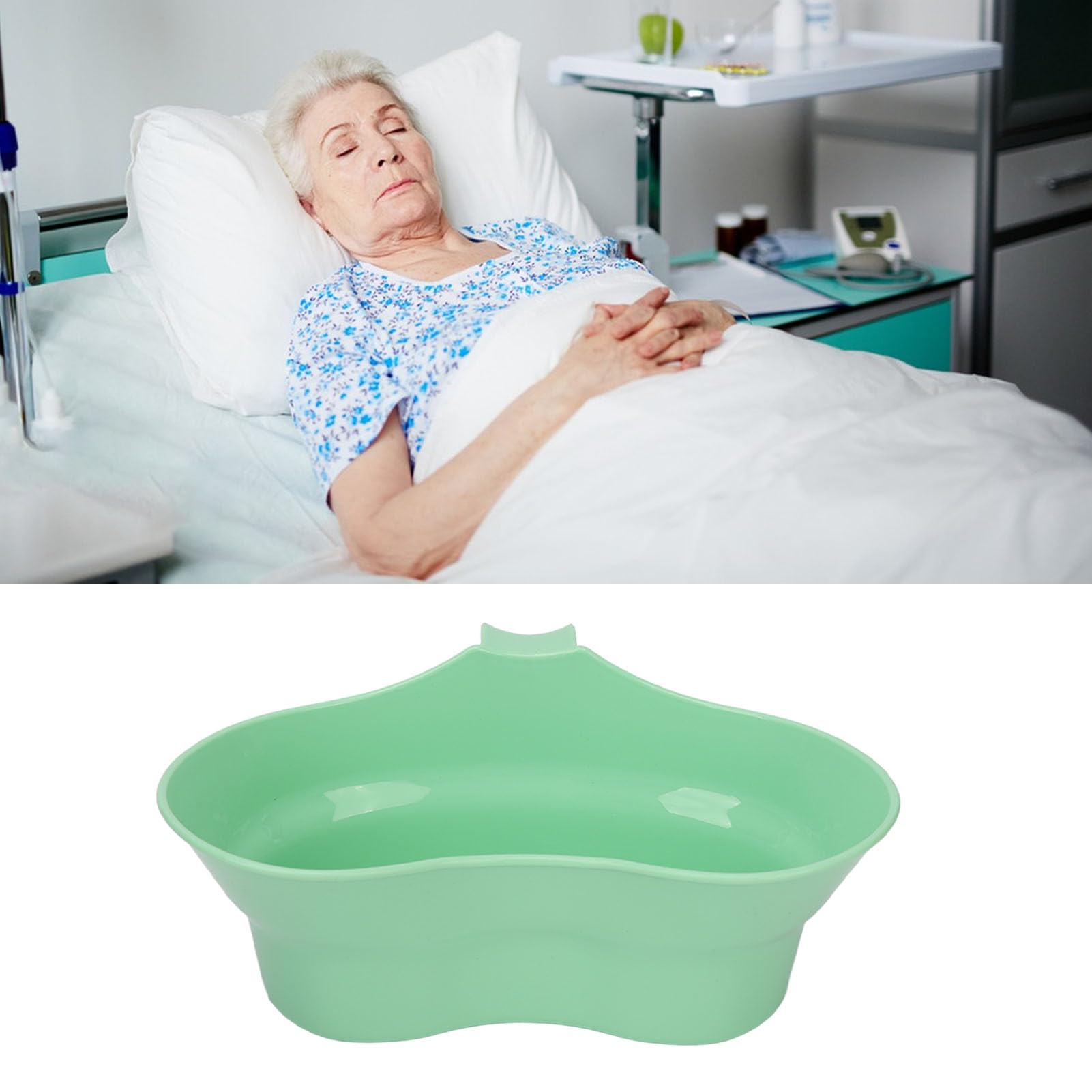 Pongnas Kubek na Wymioty o Pojemności 880 ml. Pielęgnacja Jamy ustnej. Miska na wymiociny. Taca do Szczotkowania Zębów dla Starszych, Obłożnie Chorych pacjentów. Z Wygodnym uchwytem.