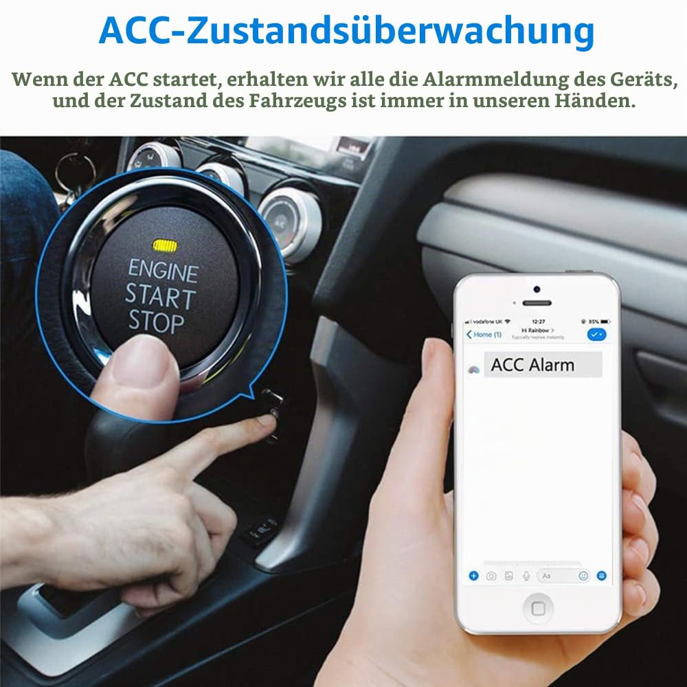 GPS Tracker 4G für Auto, mit Acc-Alarm ohne ABO