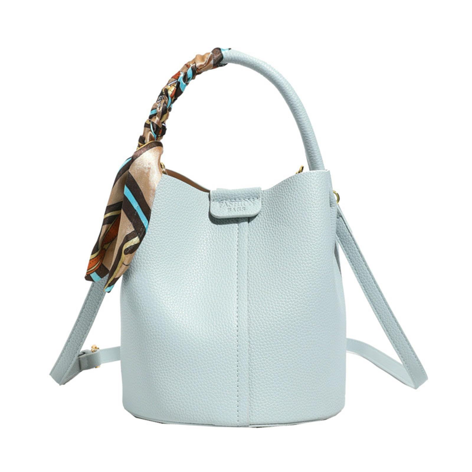 Bolso cruzado De Viaje Versátil Con Elegante Detalle Bufanda Seda Bandolera O Mano