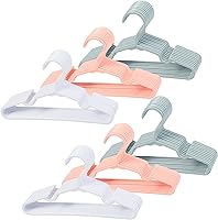 Vista 17 de 100 perchas antideslizantes para ropa de recién nacidos, para ropa de recién nacidos, para niños, niñas y niños pequeños