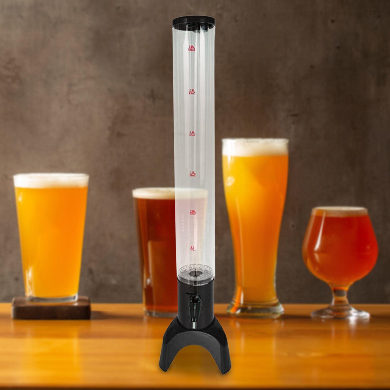 Dispensadores de Barriles de Cerveza, Dispensador de Cerveza de Mesa, Dispensador de Cerveza de Alta Capacidad para.., Negro, Individual