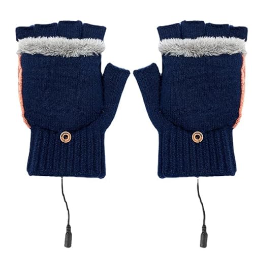 USB beheizbare Handschuhe, beheizbare Winterhandschuhe mit 5 Temperaturstufen USB beheizbare Handschuhe für Damen & Herren B Cover