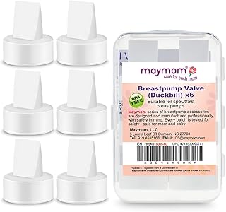 Maymom 6 Count Duckbill Valves Compatible with Spectra S1 Spectra S2 Spectra 9 Plus. Not Original Spectra Pump Parts Replace Spectra Duckbill Valve Not Original Spectra S2 Accessories (White x 6)