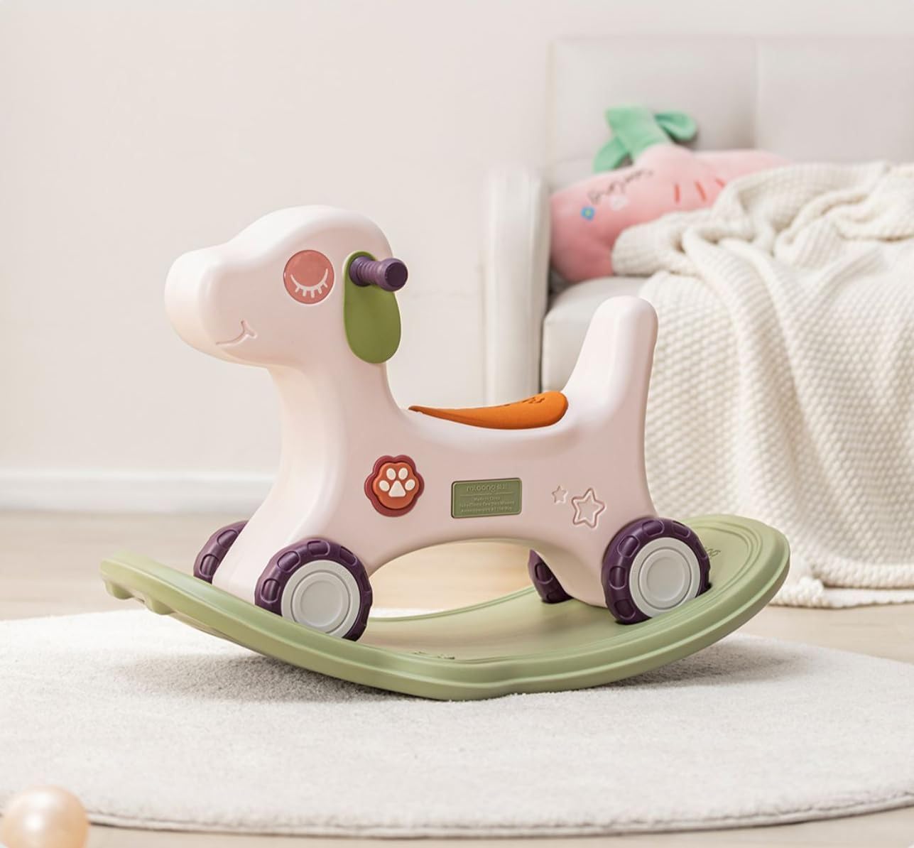 Amazon.co.jp: 数量わんちゃんの木馬 Gorocking 1-5歳子ども 乗り物 