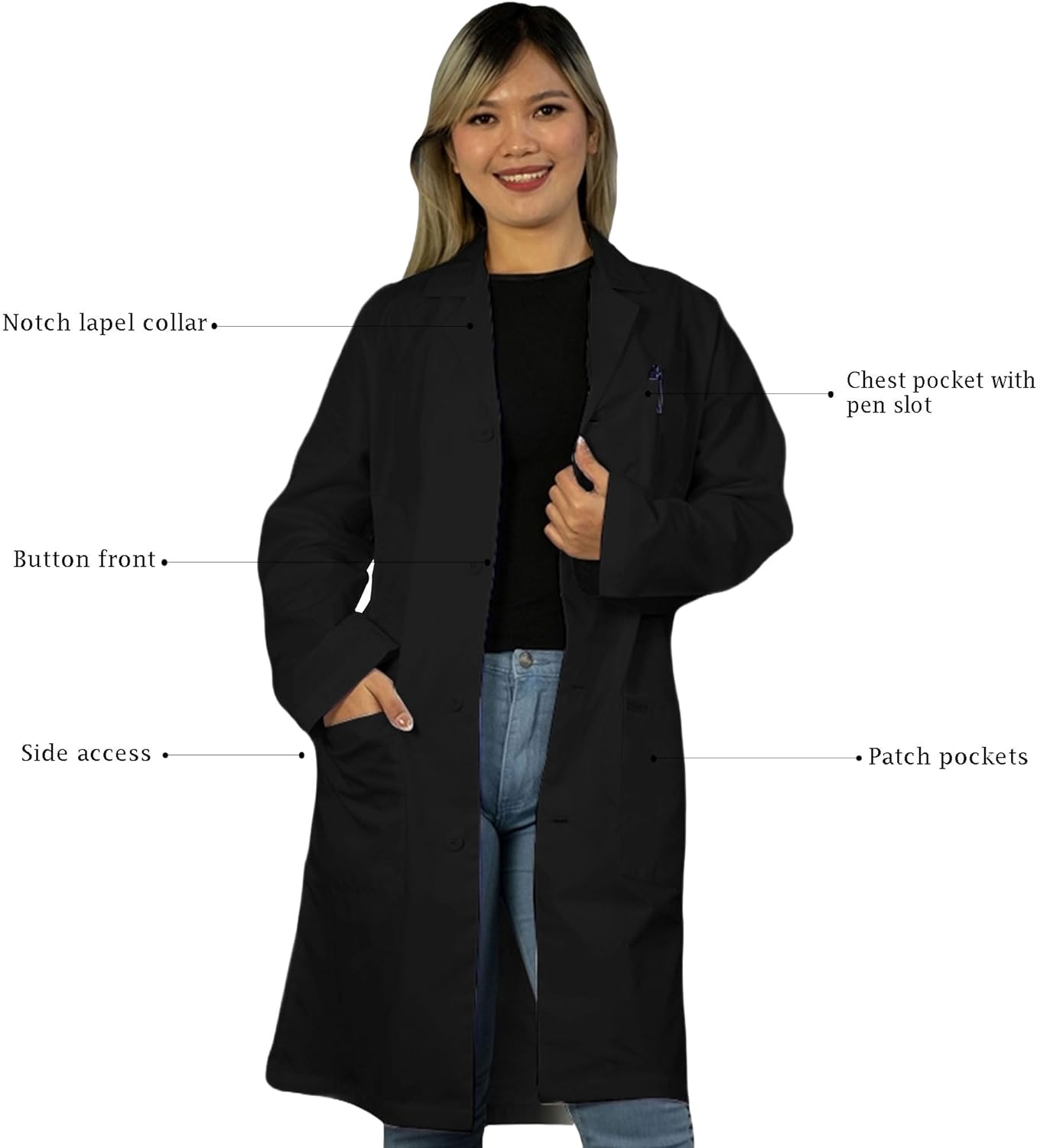 HEEDFIT Premium Quality Unisex Lab Coat, Seychelles Ubuy