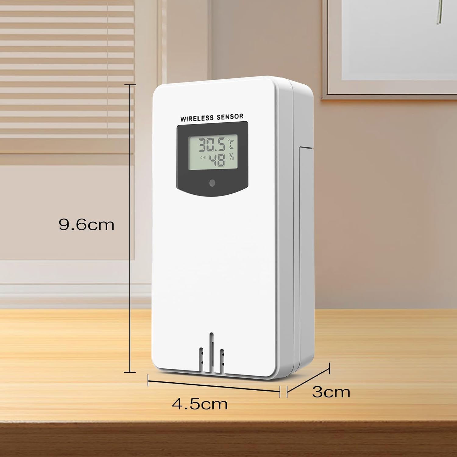 Sensor Exterior De La Estación Meteorológica 3378QX, Indicador De