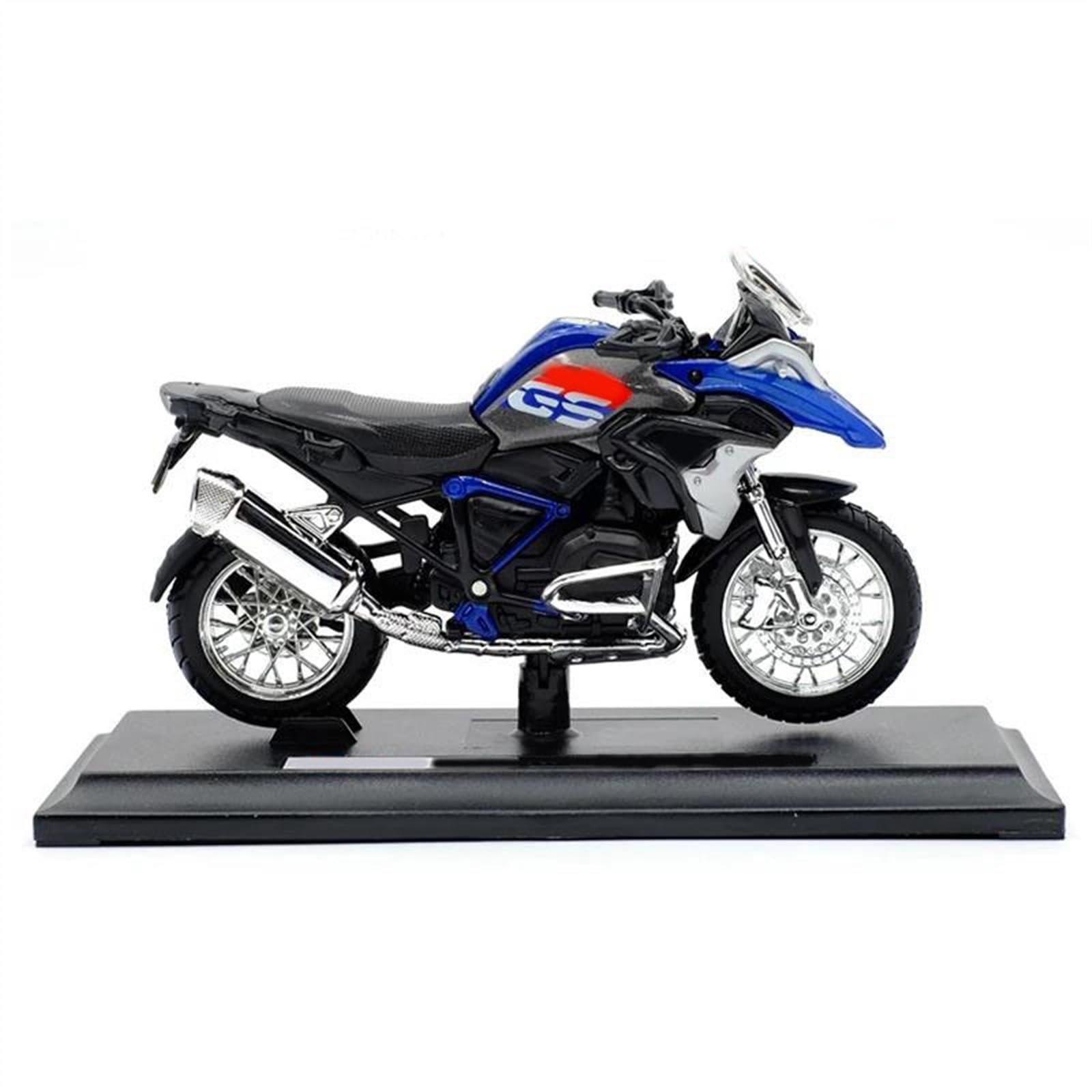 Modello in Scala per BMW R1200 GS 2017 1:18 Diecast in Metallo Modello di Motocicletta Moto da Collezione