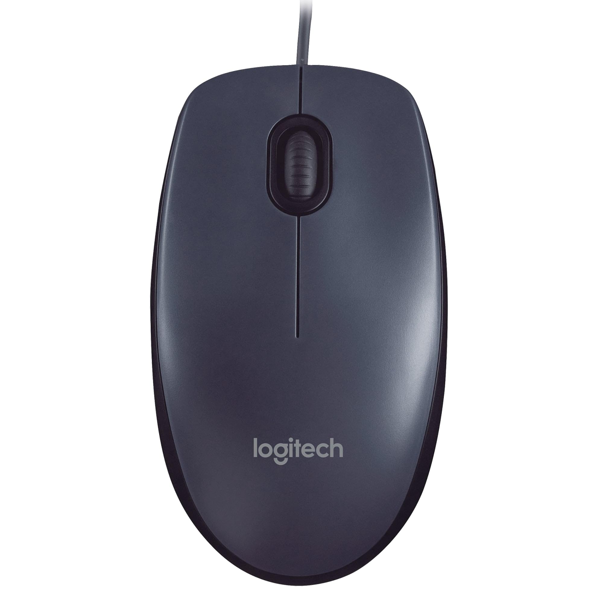 Logitech M90 Souris Filaire USB, Suivi Optique 1000 PPP, Ambidextre, Compatible avec PC/​Mac/​Portable - Noir