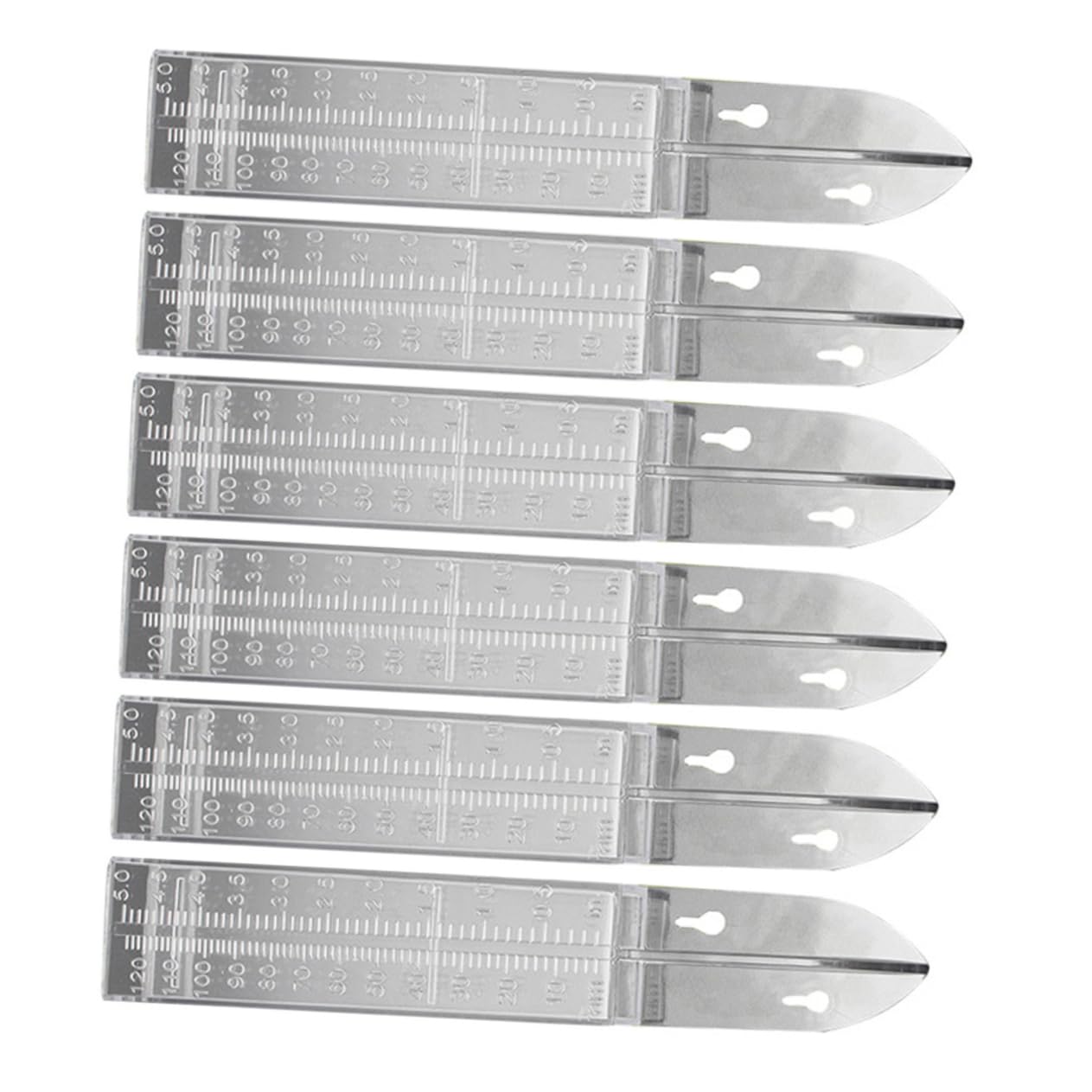 YARNOW 6pezzi Pluviometro in Plastica Per Esterni Strumento Misurazione Della Pioggia Letture Chiare Adatto Per Giardino e Cortile Design Resistente Intemperie Precipitazioni Per Del