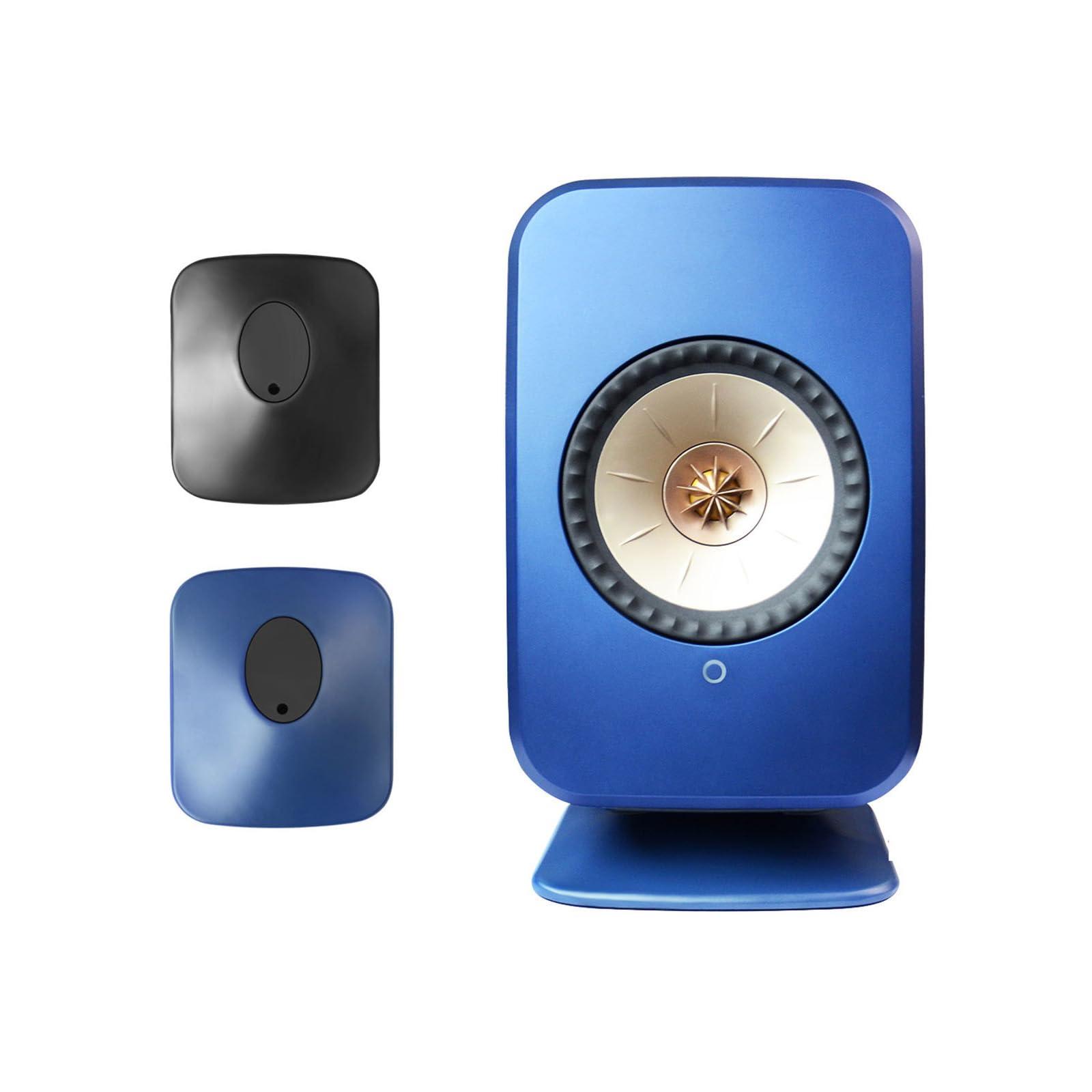 2 Stück Desktop Halterung für KEF LSX II/LSX II LT kabellose Bücherregal-Lautsprecher Ständer Surround Sound Audio Lautsprecher Halter, TV und Heimkinozubehör (Schwarz)