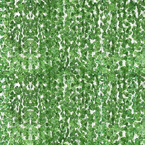 72 Pcs 496 Feet Fake Vines Fake Ivy Leaves Artificial Ivy Garland Greenery Vines Hanging Plants for Bedroom Wedding Party Garden Home Kitchen Office Wall Decoration