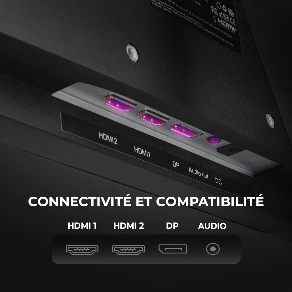 YEYIAN Elysium Écran plat Gaming 27" FHD | 1920 x 1080 | Panneau Fast IPS | View 178° | 1000:1 | 180 Hz | 16:9 | 16,7 m Couleurs | Réponse 1 ms OD | VESA | DisplayPort 1.2 HDMI 1.4 | YMF - IPF27-M1