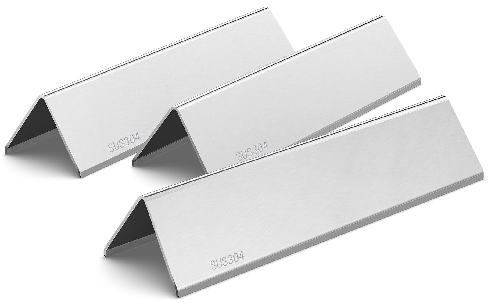 QuliMetal SUS304 15.3" Flavorizer Bars for Weber Spirit E-210, Spirit 200, GS4 Spirit II 200, Spirit II E-210 Series Grills with Front-Mounted Control, Replacements for Weber 7635 67045