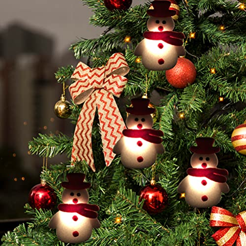 Lampadina pupazzo di neve natalizio,luci appese