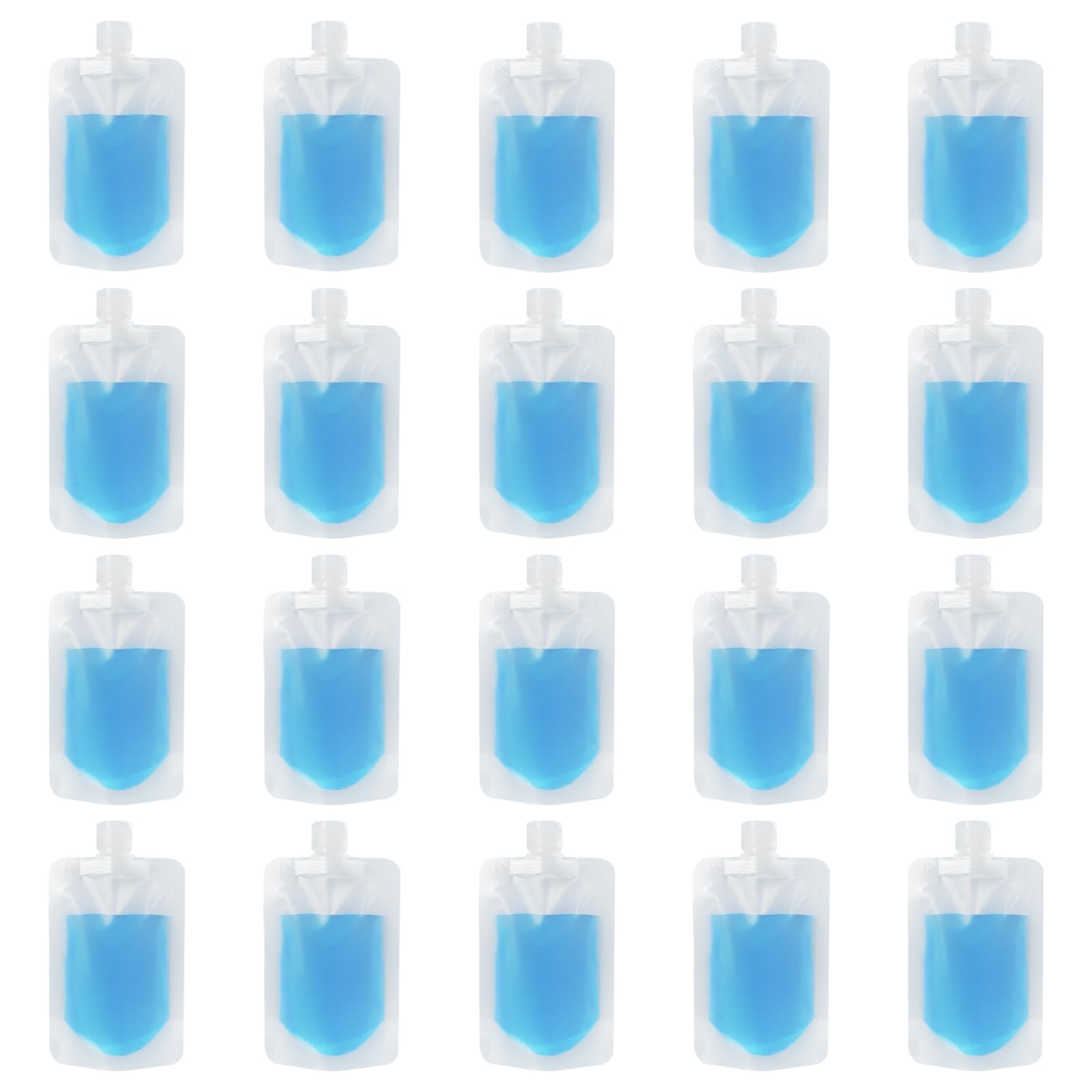 LIUCONGBD 20PCS 100ml Travel Bottles for Toiletries Portable Refillable Empty Travel Bottles
