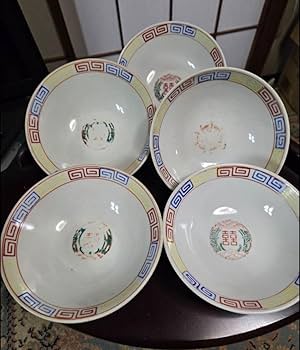 Amazon.co.jp: 大清乾隆年製 ラーメン鉢 ラーメン丼 レトロ 5鉢セット Amazon.co.jp: 大清乾隆年製 ラーメン鉢 ラーメン丼 レトロ 5鉢セット