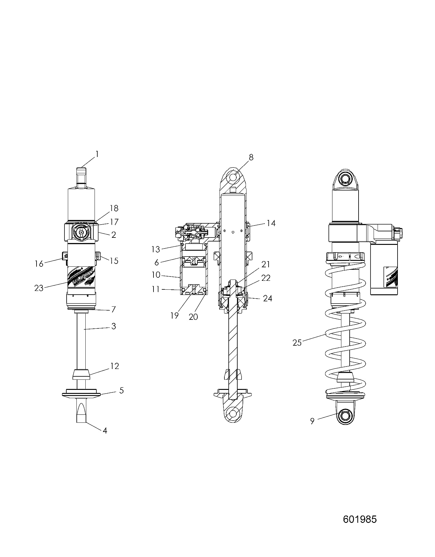 Polaris Snowmobile ADJ-HS/LS W/KNOB, Genuine OEM Part 1801067, Qty 1