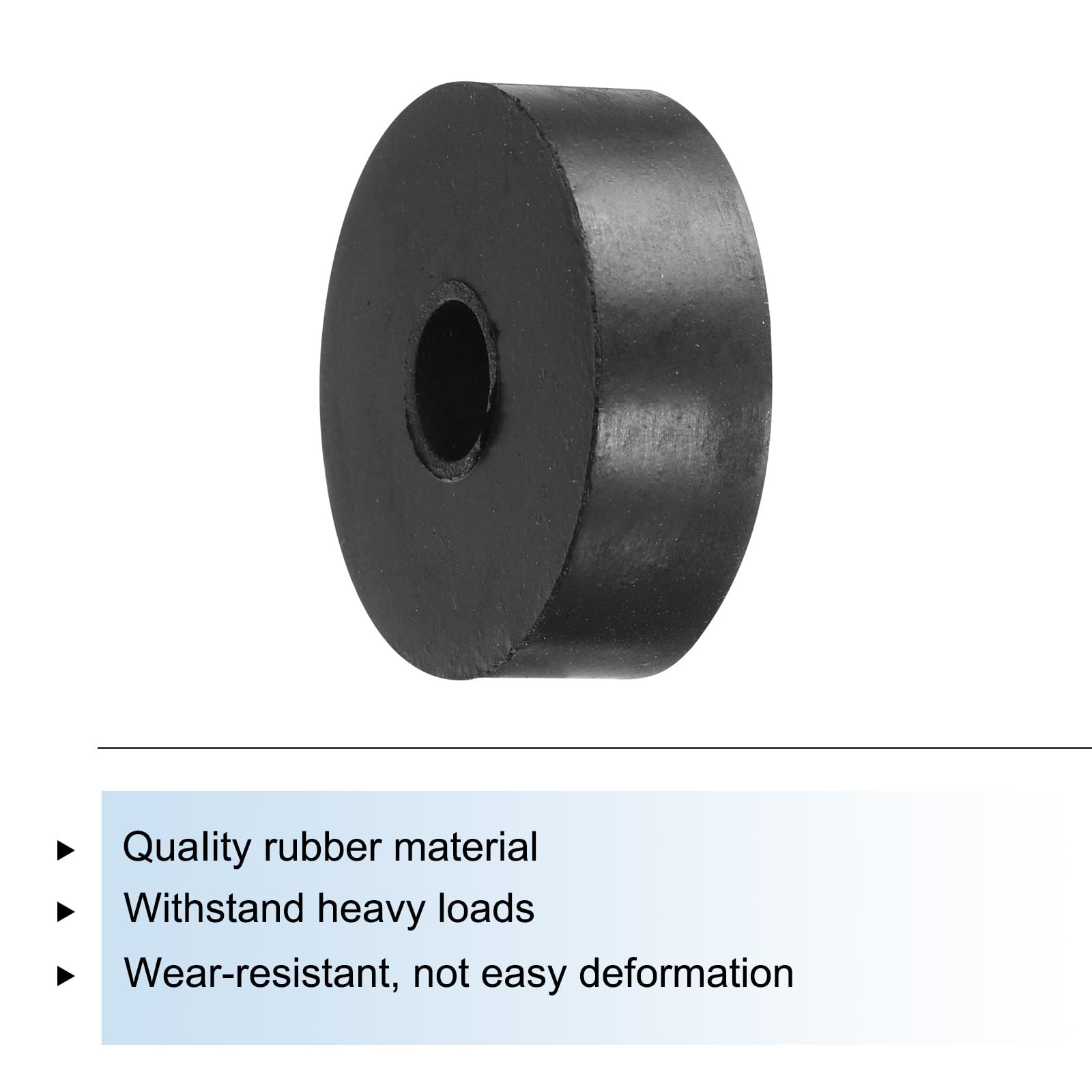 TA-VIGOR 8x Gummi-Abstandshalter – 50 Mm OD, 12 Mm ID, 30 Mm Höhe – Anti-Vibrationspads & Dämpfungspuffer Für Möbel & Maschinen