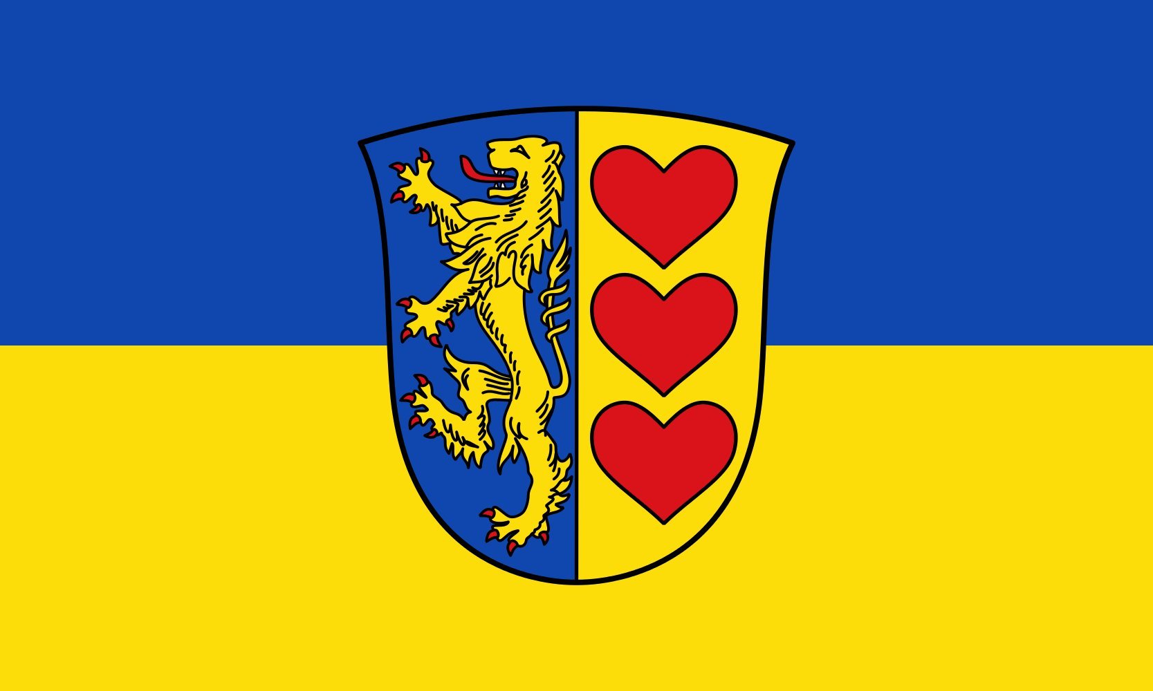 Bandiera Large Distretto di Lüneburg | bandiera paesaggio | 1