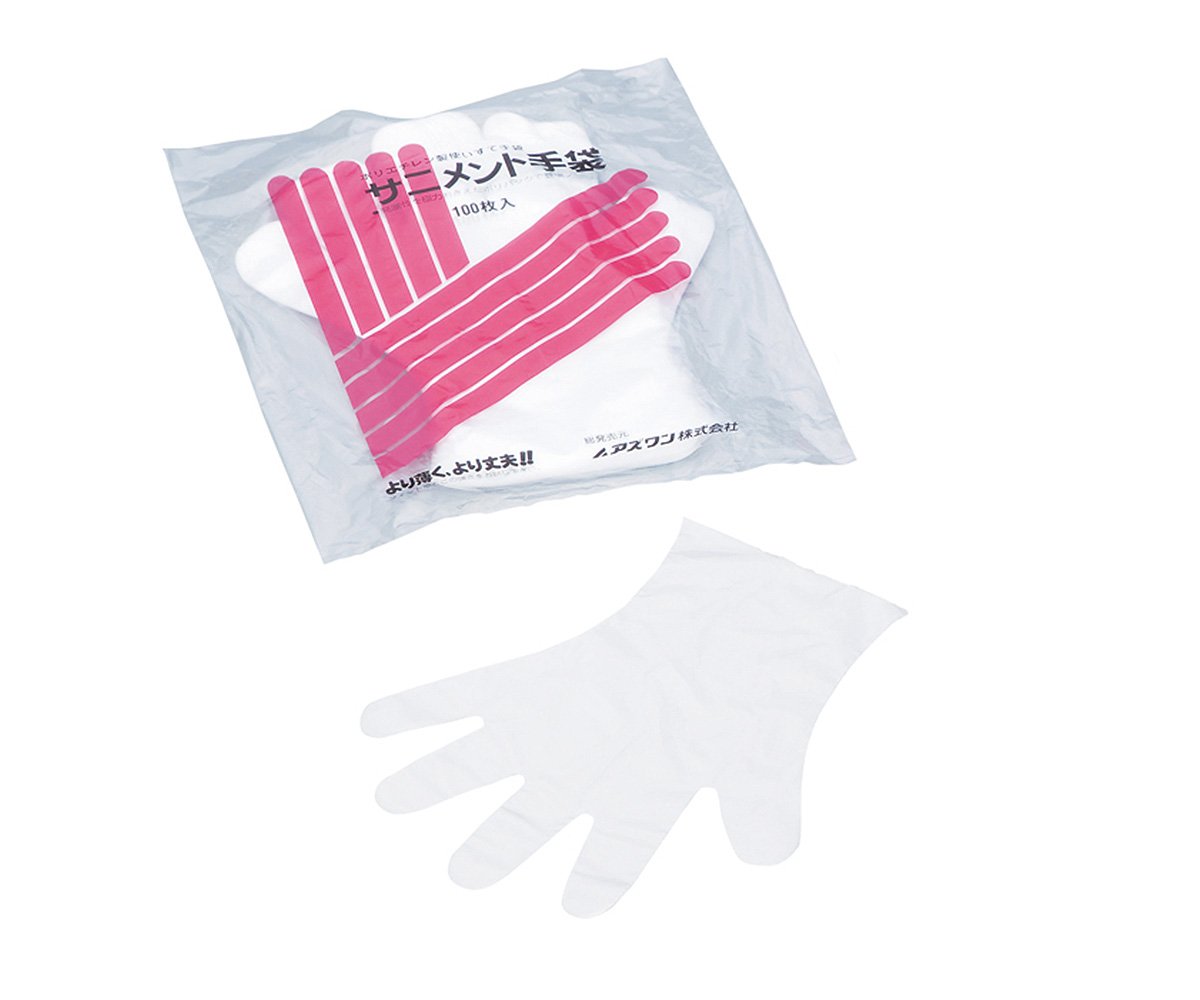 アズワン 7-419-02 サニメント手袋 ポリパック エンボス付 M 10パック 1000枚