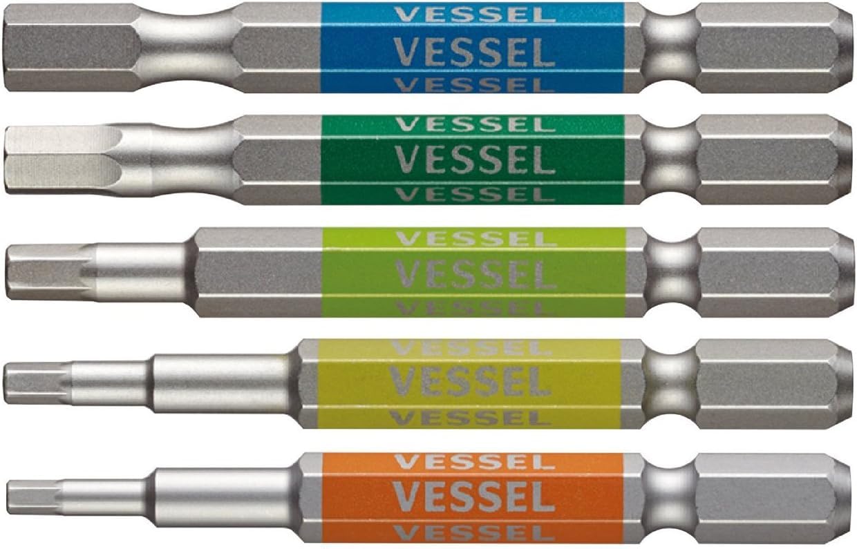 Vessel Hex Bit Set, 5-Piece 40V/18V Compatible
