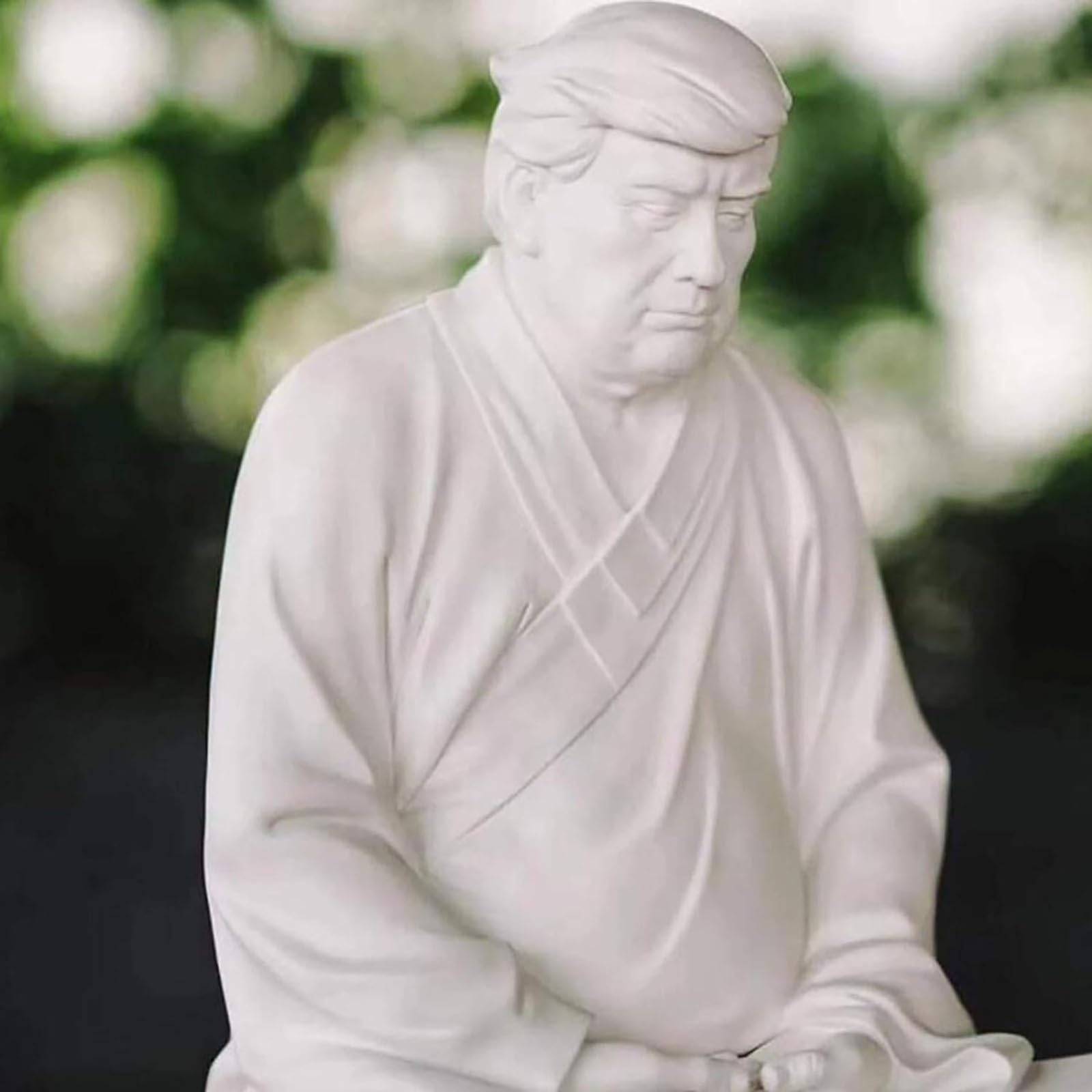 Amazon.co.jp: トランプ座仏像、瞑想トランプ仏陀の置物、ドナルド