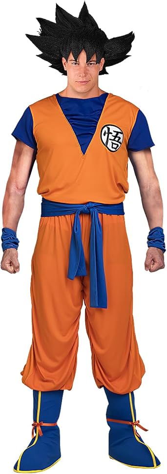 Funidelia Official Goku Dragon Ball Costume for Men, Super Saiyan Suit for Adult Dragon Ball, Carnival, Halloween and Stag Hen Parties Costumes