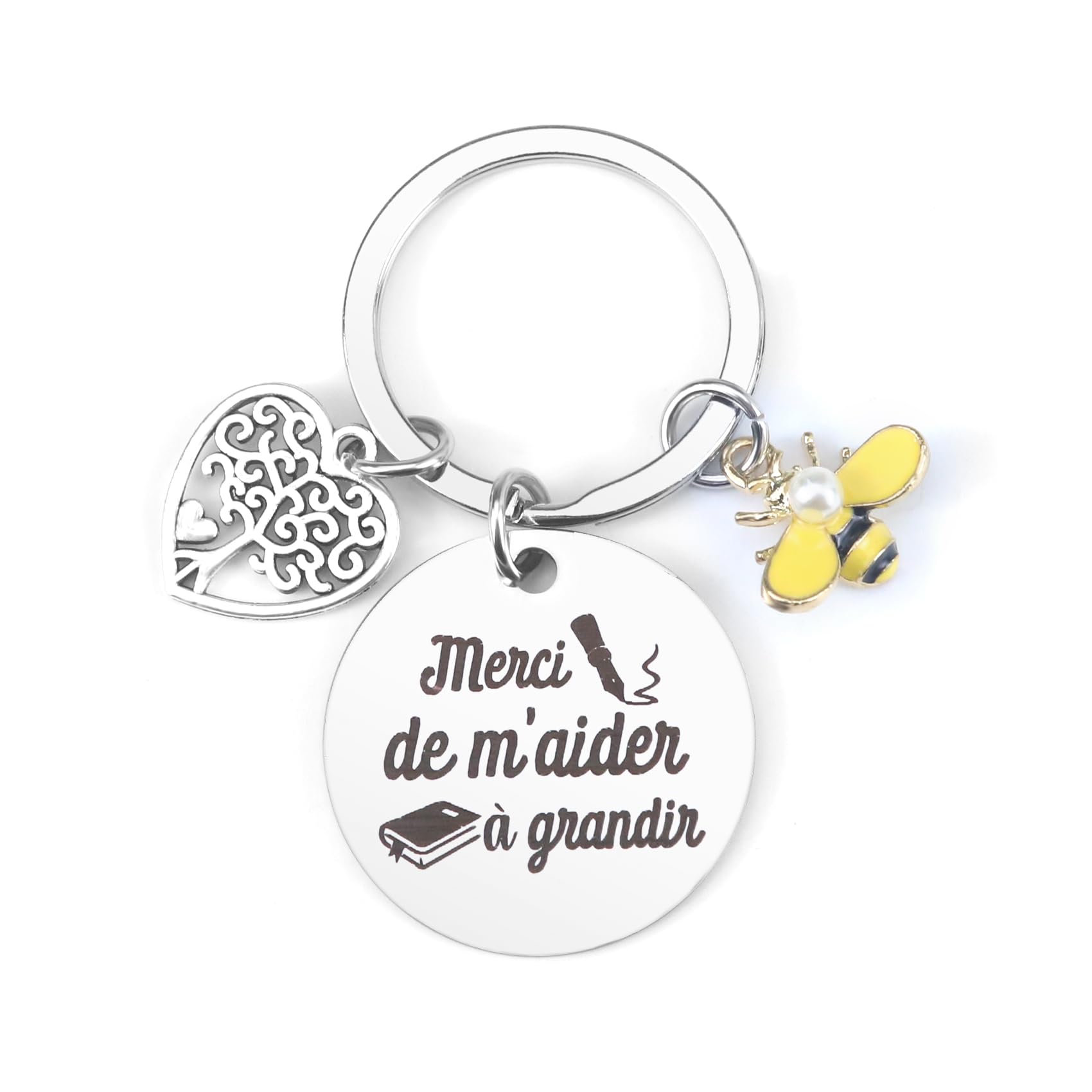 Piglagogo Merci Maitre Porte Clef Maitresse, Idee Cadeau Fin D'année Pour Directrice D'école Pour Atsem Maternelle Pour Enseignant