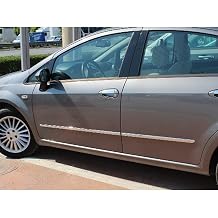 BTM AUTOMOTIVE (260) Chrome Side Door Slat 4 Doors Compatible with P. Steel Fiat Linea Over 2007