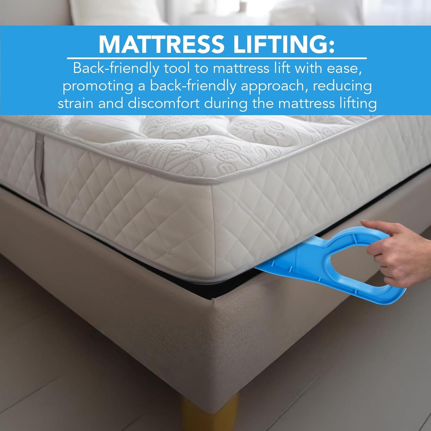PEAKTASTE 2-Pack Mattress Lifter & Bedsheet Tucker, Bed Making Tool 1