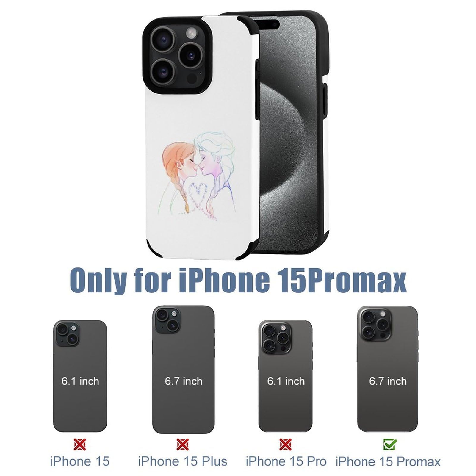 cacetify iPhone15 Plus アナと雪の女王 コラボケース アナ cacetify iPhone15 Plus アナと雪の女王 コラボケース アナ