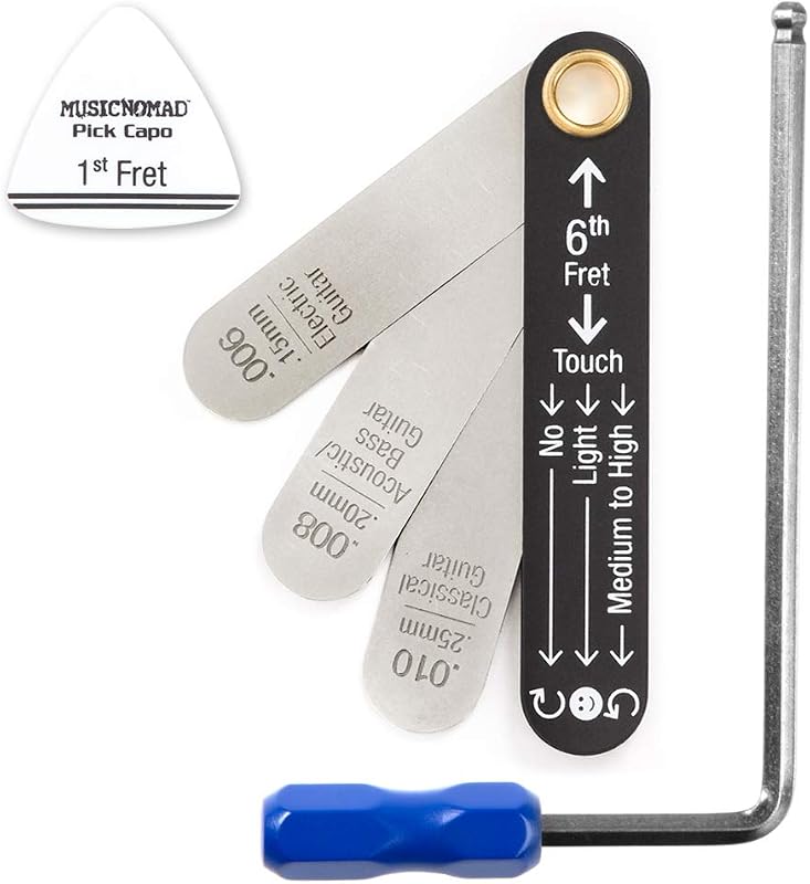 Martin Guitar Neck Relief Measure & Adjust Kit (MN612) | Includes a Precision Neck Relief Gauge, Pick Capo and 5mm Wrench for Compatible Martin Guitars.