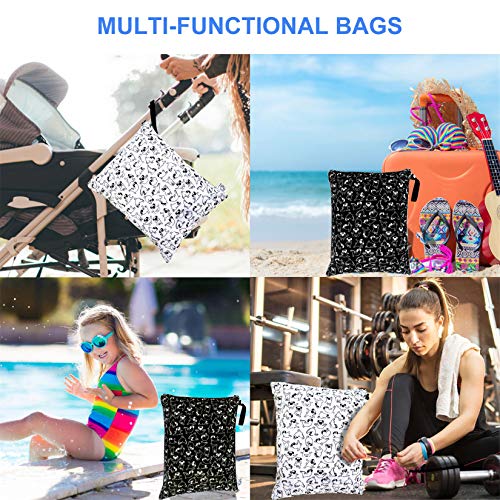 image for FLOCK THREE 2PCS Wet Bag Waterproof Reusable, Baby Diaper Bag, Washabl
