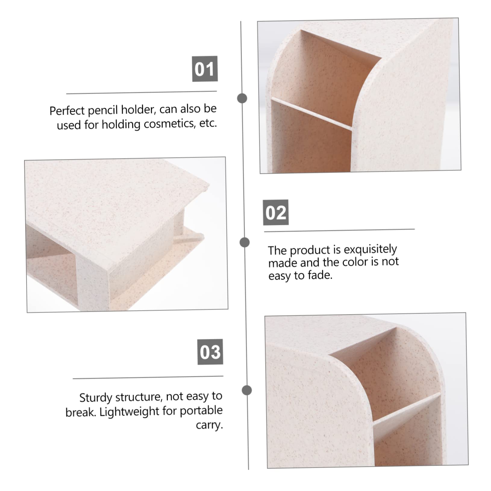 Artibetter 2 Set Portapenne Scrivania Multigriglia Scomparti Plastica Resistente Organizer Penne Tavolo Compatto E Leggero Per E Scuola Design Elegante E Robusto 5 Pezzi * 2