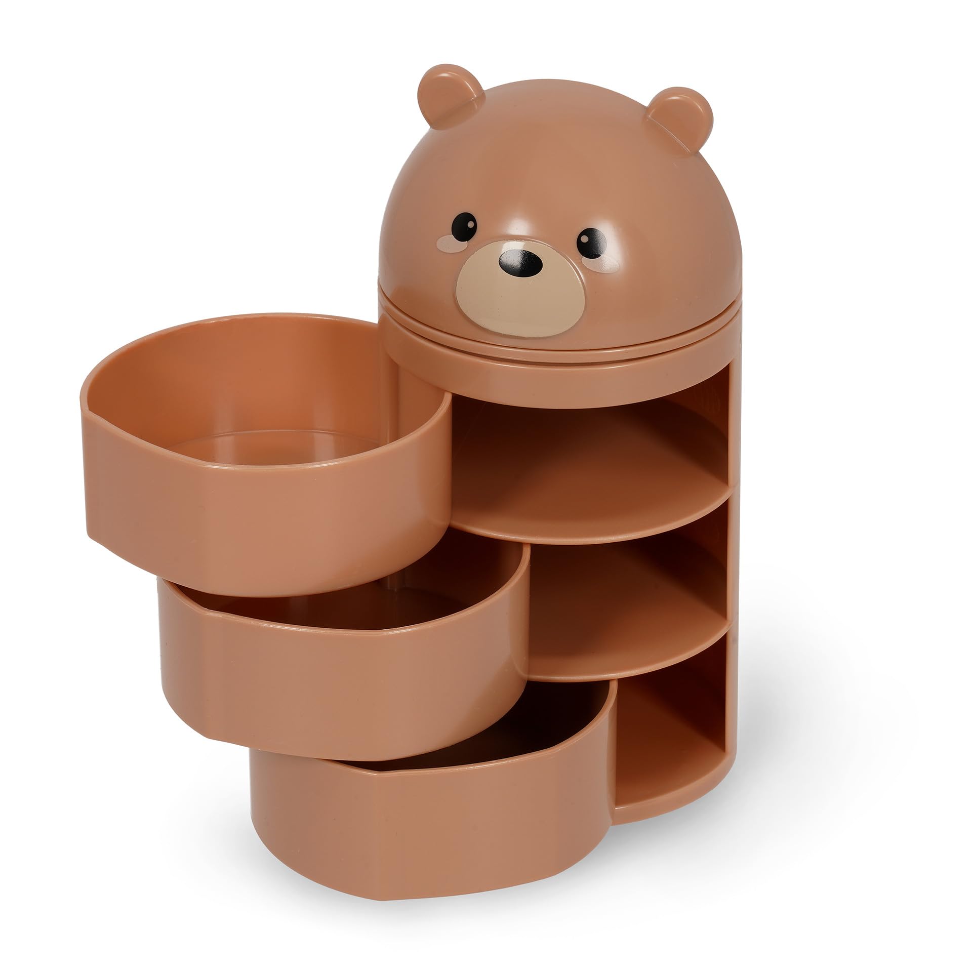 Legami - Organizador de escritorio, organizador de escritorio con 3 cajones de apertura lateral, compartimento superior con cierre deslizante, Tema Teddy Bear