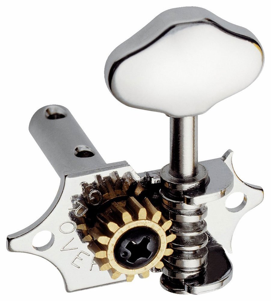 GROVER H97N Guitar Machine Heads, Nickel, Size