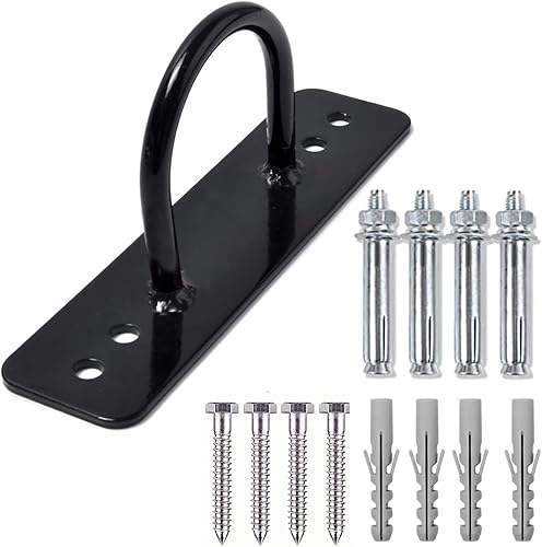 Yaoeruqi Cuerda de batalla ancla de pared para montaje en techo gancho para correas de suspensión, anillos de gimnasia, columpios de yoga, cuerdas