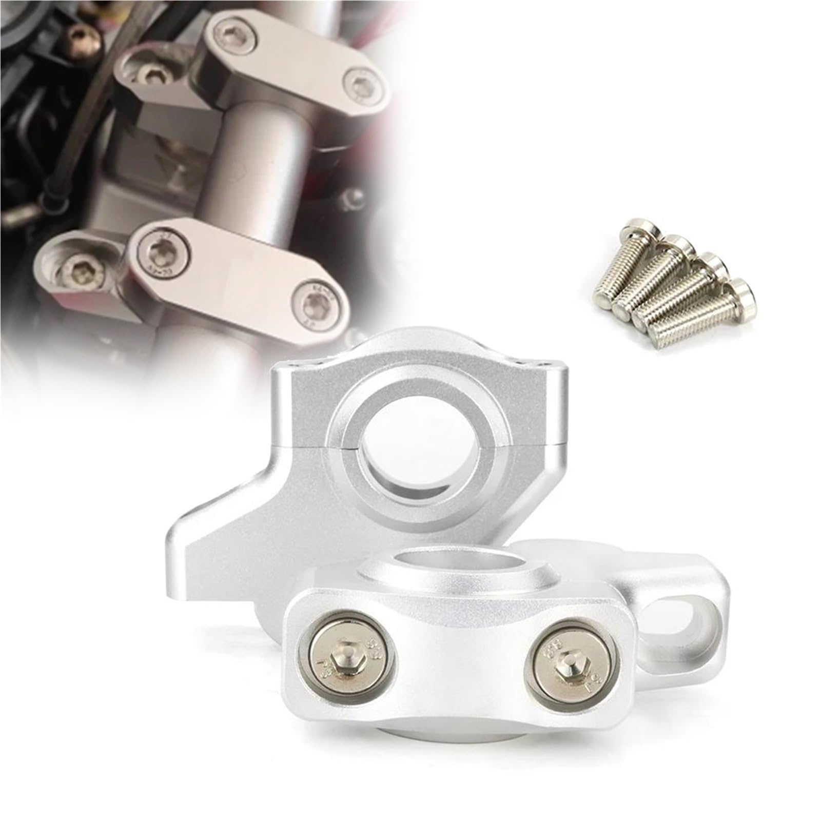 Risers de guidon Suzuki V-Strom 650 1000 support 22mm raised - 8