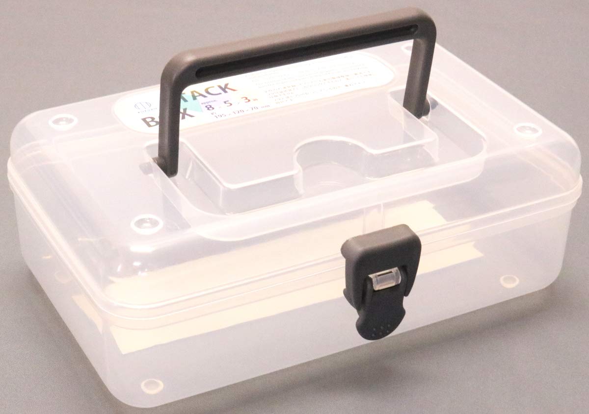 Kokubo Plastic tool Box Clear Made In Japan Set Of 3pcs