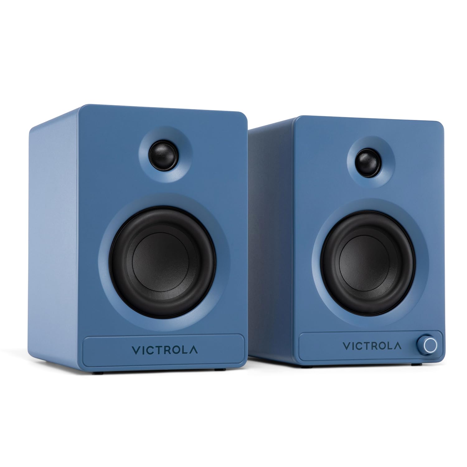 Victrola Tempo - Bluetooth Bookshelf Speaker Pair - Blue