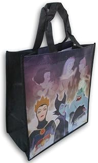 Cartoon Villains Tote Bag - Evil Queen, Ursula, and Maleficent - 12.5 x 13 Inch, Multi, Medium