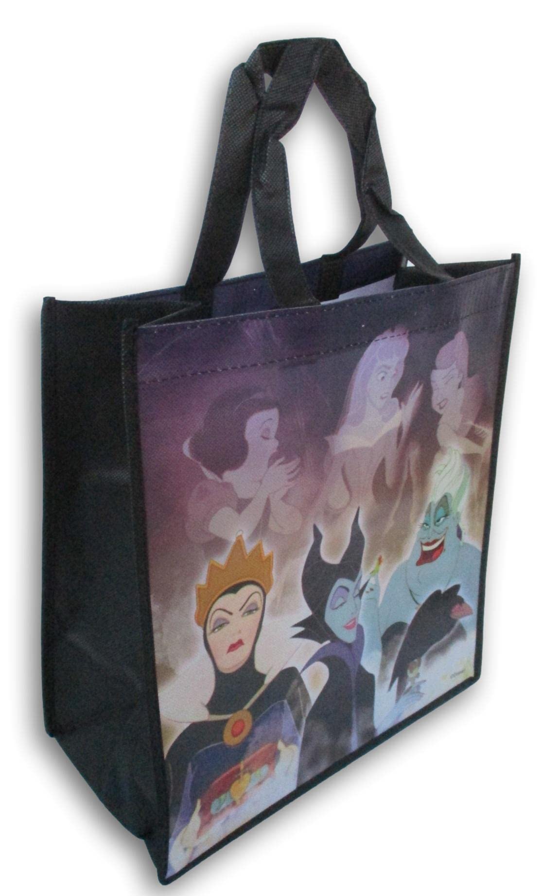 Cartoon Villains Tote Bag - Evil Queen, Ursula, and Maleficent - 12.5 x 13 Inch